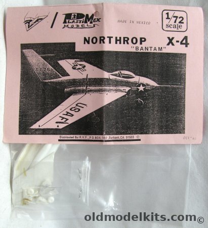 RVF 1/72 Northrop X-4 Bantam plastic model kit